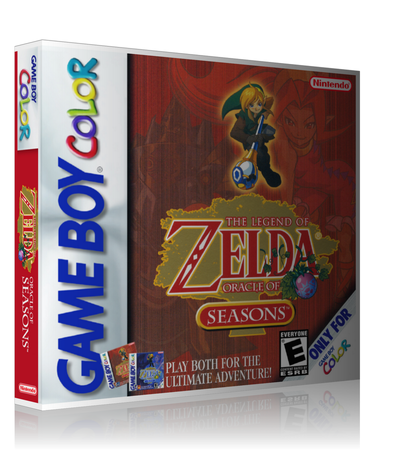 Gameboy Colour Legend of zelda oracle of seasons _2 Retro Game REPLACEMENT GAME Case Or Cover
