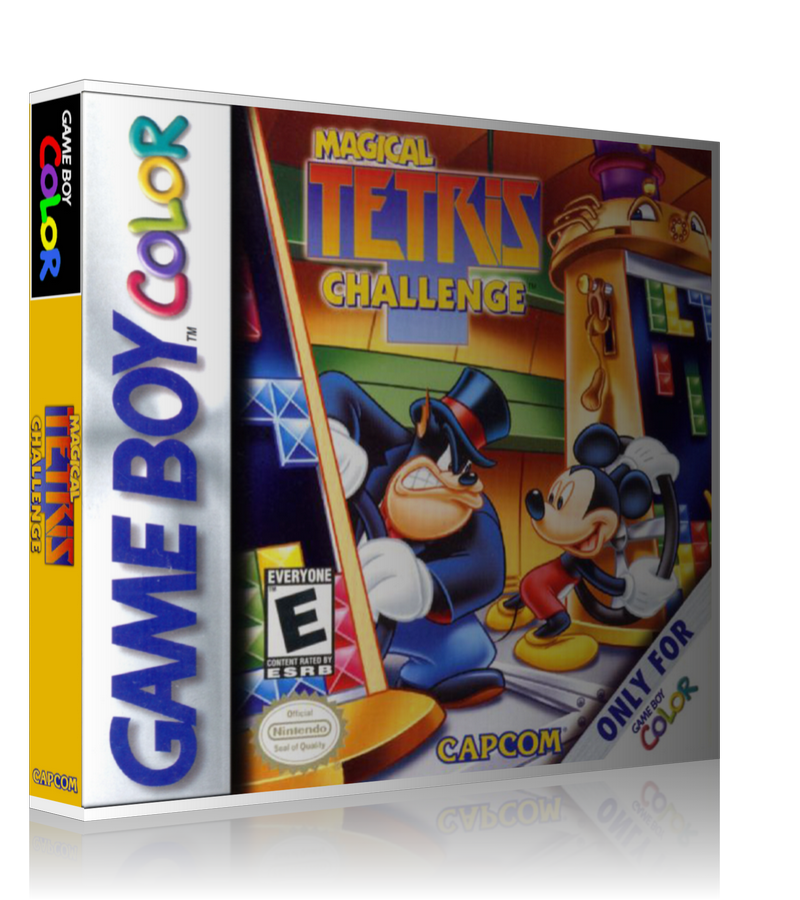 Gameboy Colour Magical tetris challenge Retro Game REPLACEMENT GAME Case Or Cover