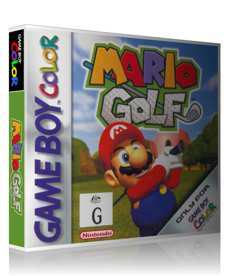 Gameboy Color Mario Golf Game Cover To Fit A UGC Style Replacement Game Case