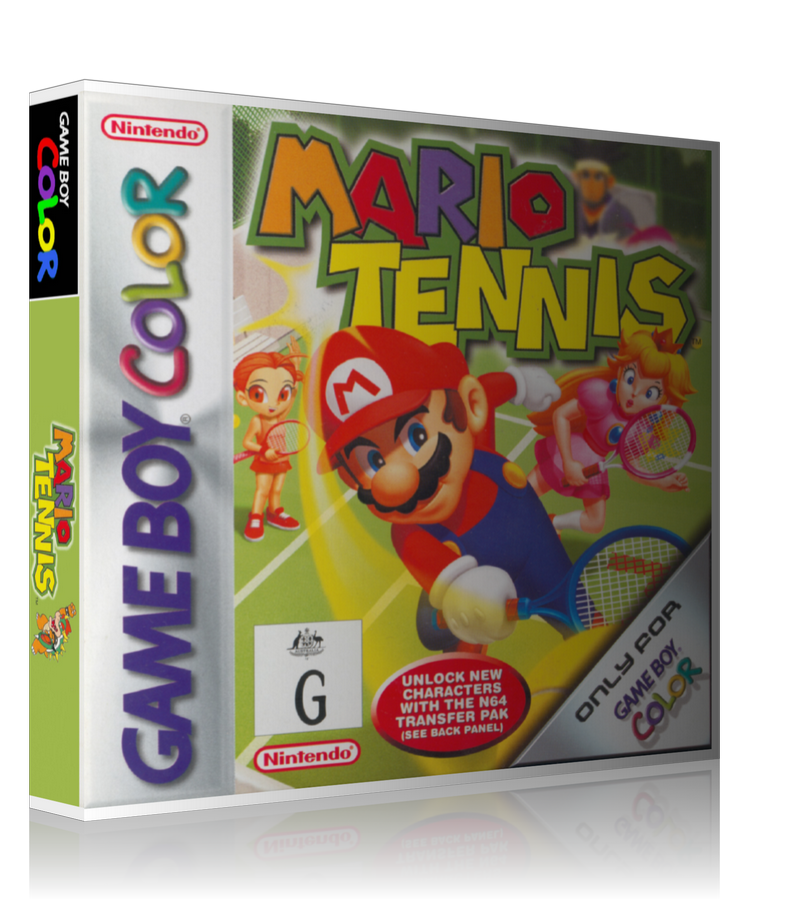 Gameboy Color Mario Tennis Game Cover To Fit A UGC Style Replacement Game Case