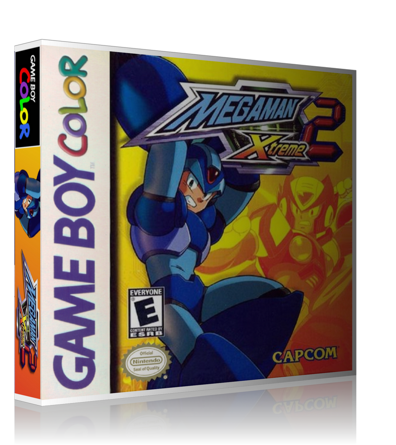Gameboy Color Megaman Xtreme 2 Game Cover To Fit A UGC Style Replacement Game Case
