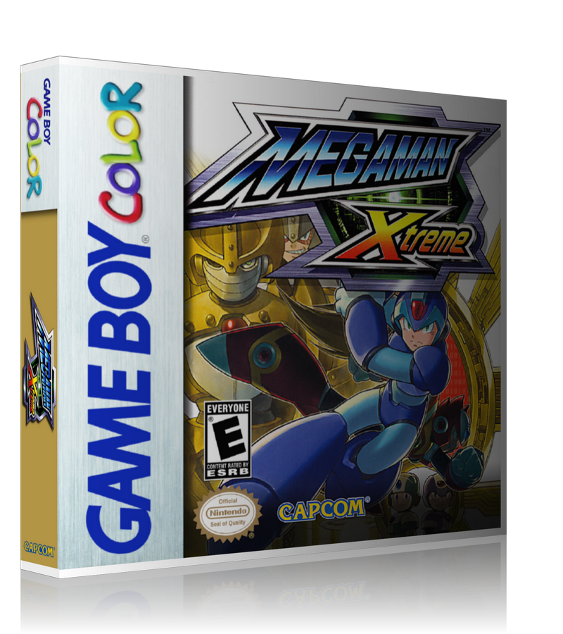 Gameboy Color Megaman Xtreme Game Cover To Fit A UGC Style Replacement Game Case