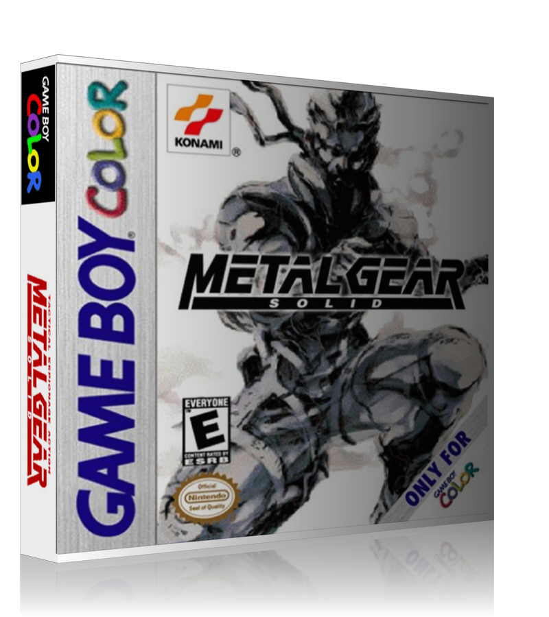Gameboy Color Metal Gear Solid Game Cover To Fit A UGC Style Replacement Game Case