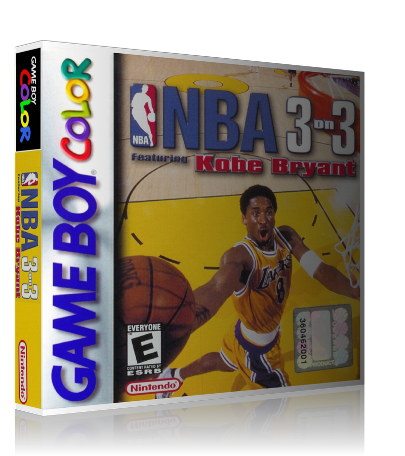 Gameboy Color NBA 3on3 Game Cover To Fit A UGC Style Replacement Game Case