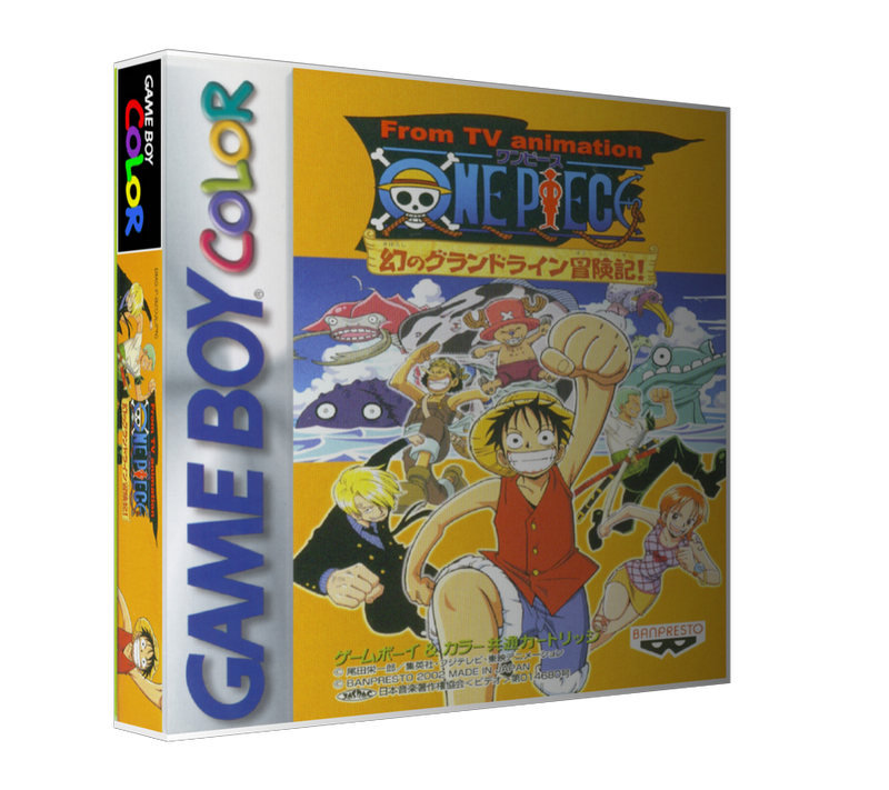 Gameboy Color Onepiecemaboroshinograndlineboukenhen_Jp (1) Game Cover To Fit A UGC Style Replacement Game Case