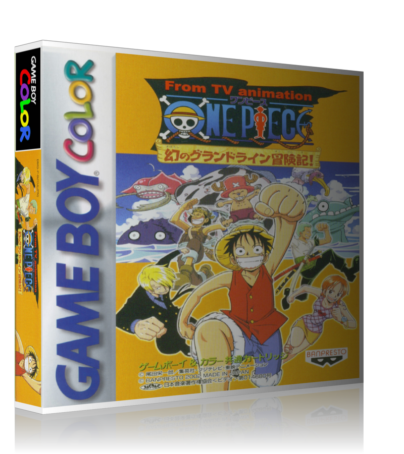 Gameboy Color Onepiecemaboroshinograndlineboukenhen_Jp Game Cover To Fit A UGC Style Replacement Game Case