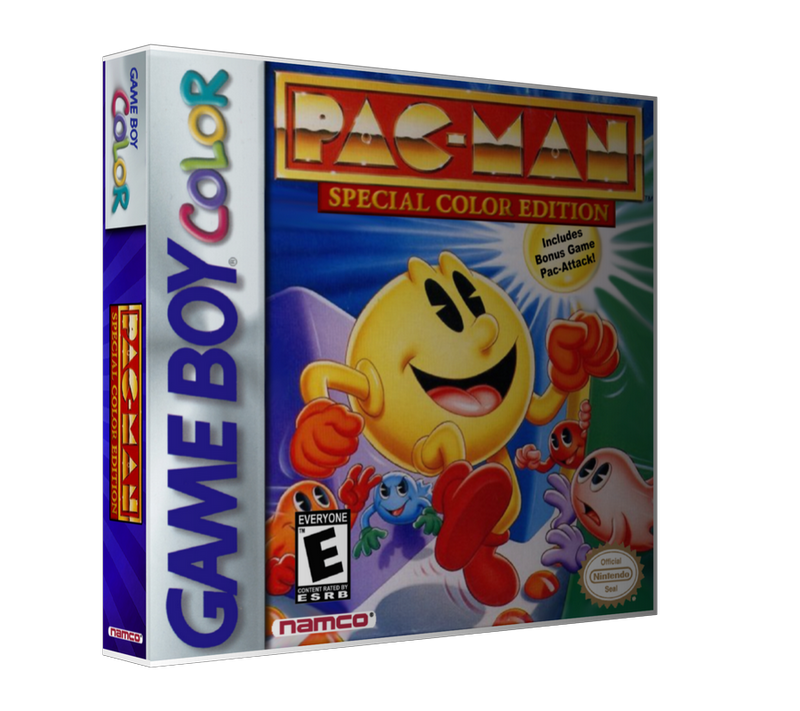 Gameboy Colour Pacman Retro Game REPLACEMENT GAME Case Or Cover