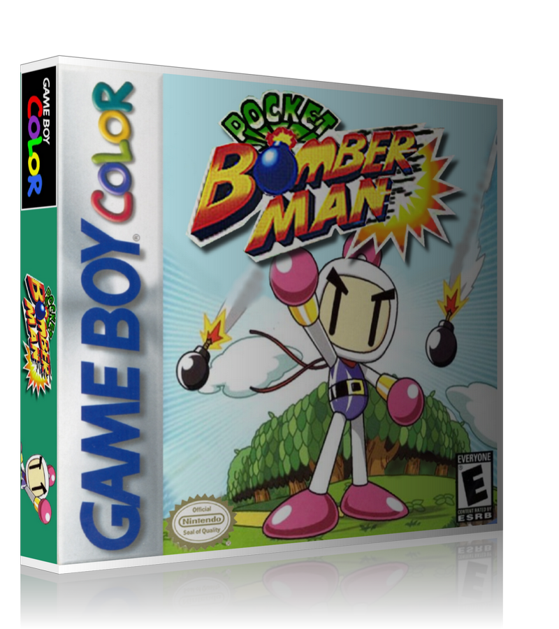 Gameboy Color Pocket Bomber Man Game Cover To Fit A UGC Style Replacement Game Case – Gameboy Color Case product image 1
