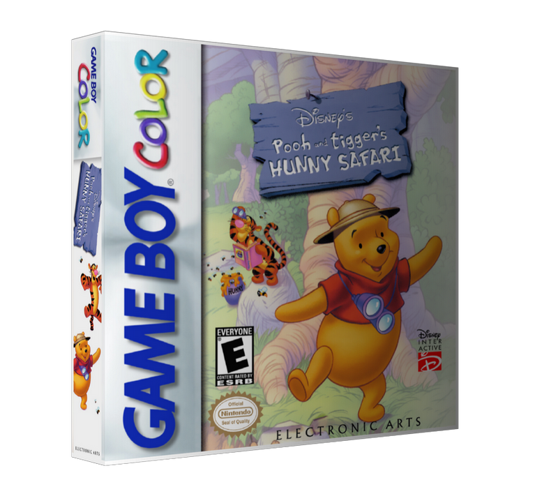Gameboy Colour Pooh and tiggers hunny safari Retro Game REPLACEMENT GAME Case Or Cover