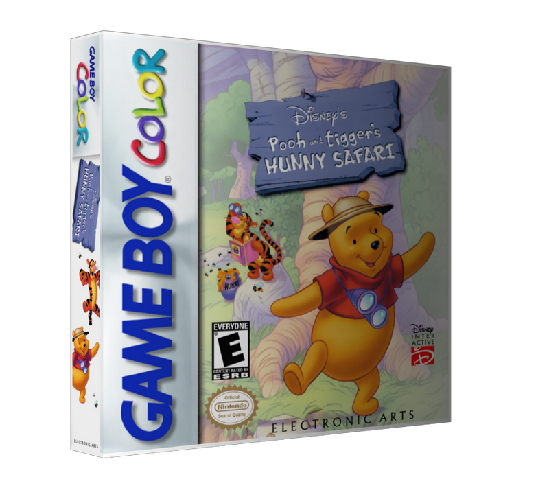Gameboy Color Pooh And Tiggers Hunny Safari Game Cover To Fit A UGC Style Replacement Game Case