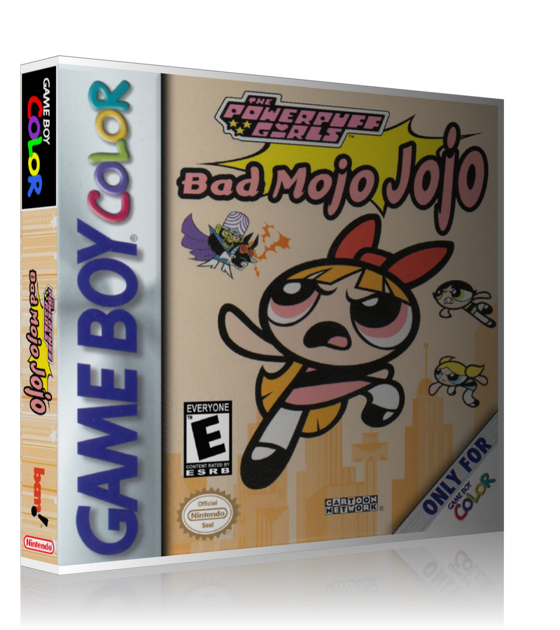 Gameboy Colour Power puff girls bad mojojojo Retro Game REPLACEMENT GAME Case Or Cover