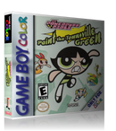 Gameboy Color Power Puff Girls Paint The Townsville Green Game Cover To Fit A UGC Style Replacement Game Case