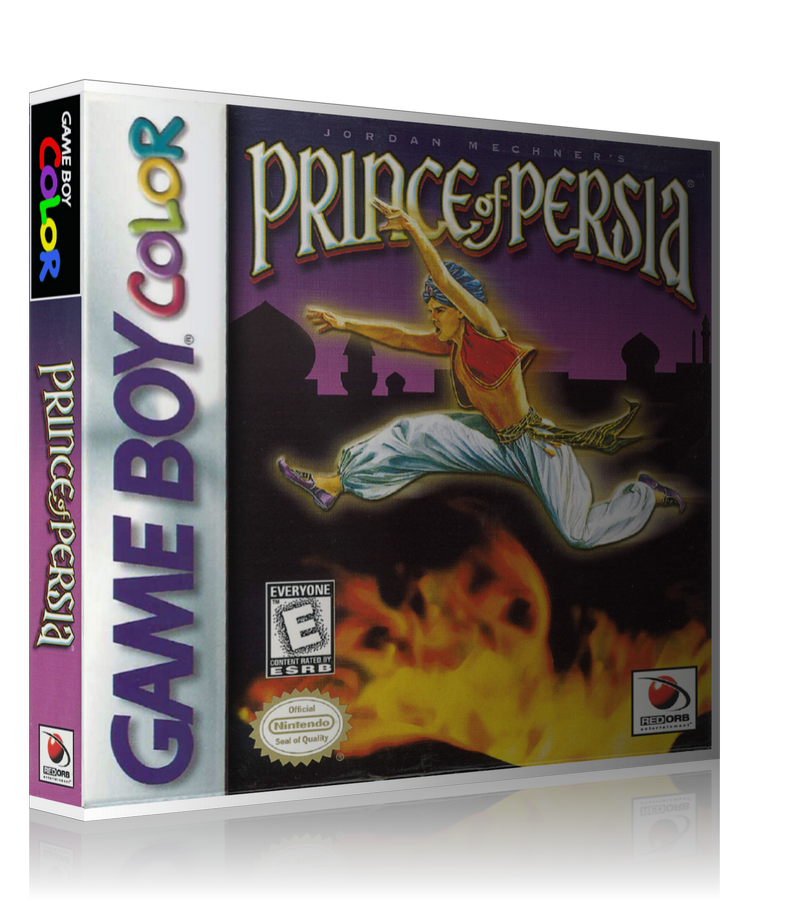Gameboy Color Prince Of Persia Game Cover To Fit A UGC Style Replacement Game Case