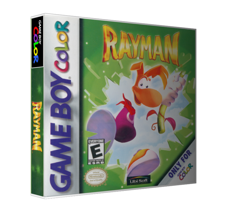 Gameboy Color Rayman Game Cover To Fit A UGC Style Replacement Game Case
