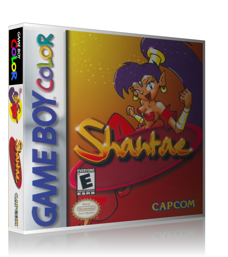 Gameboy Color Shantae Game Cover To Fit A UGC Style Replacement Game Case