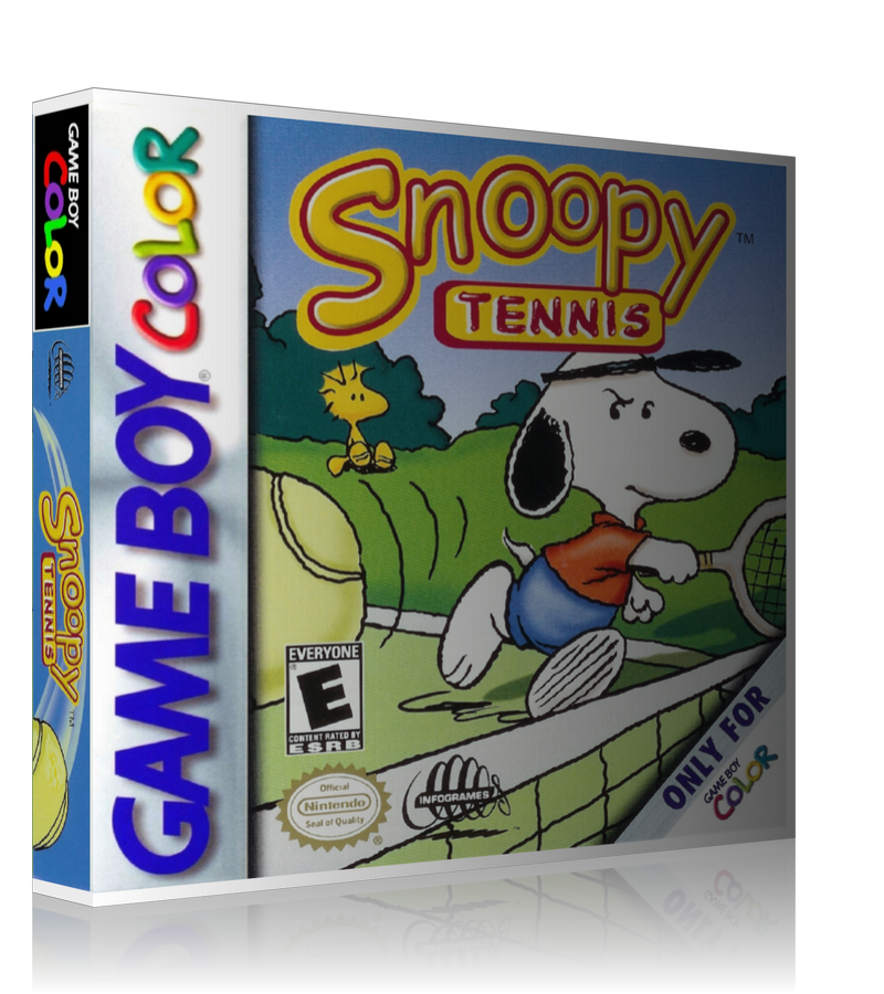 Gameboy Color Snoopy Tennis Game Cover To Fit A UGC Style Replacement Game Case – Gameboy Color Case product image 1