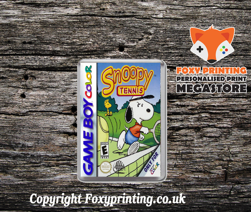 Snoopy Tennis Retro Gaming Magnet
