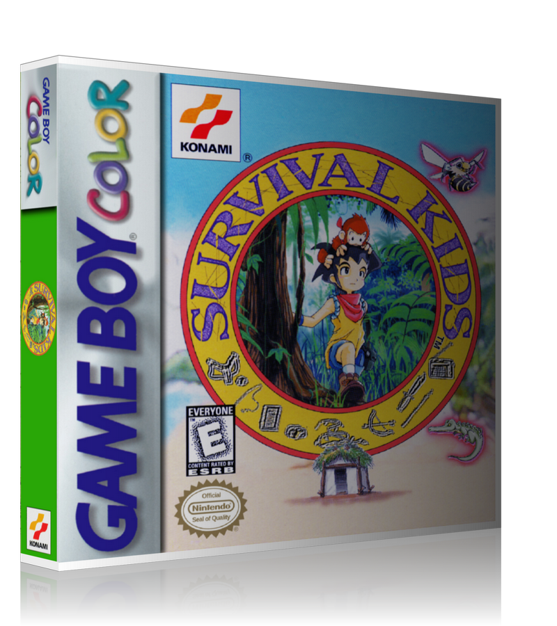 Gameboy Color Survival Kids Game Cover To Fit A UGC Style Replacement Game Case
