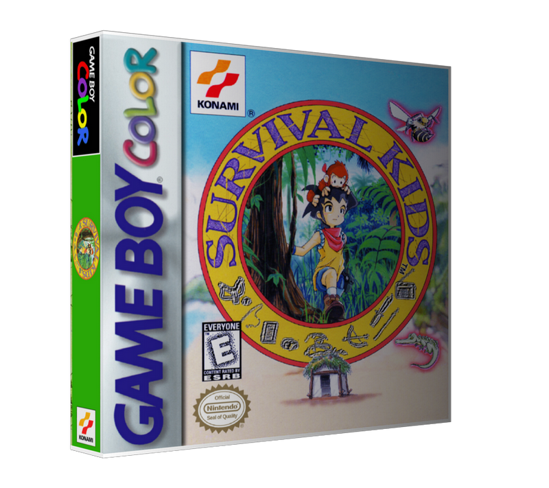 Gameboy Color Survival Kids Game Cover To Fit A UGC Style Replacement Game Case