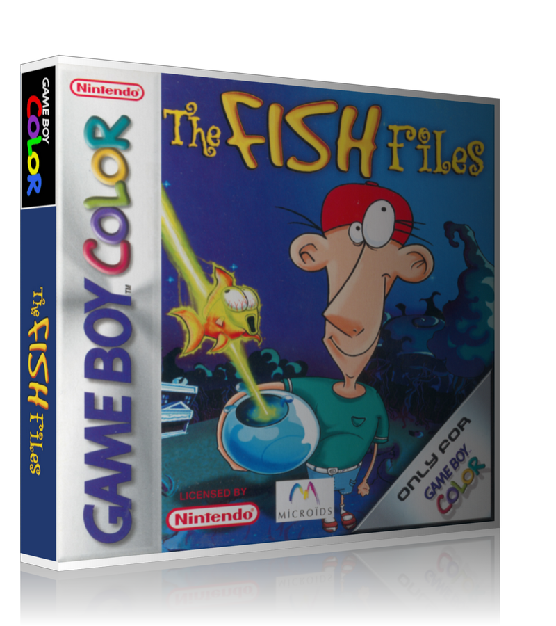 Gameboy Color The Fish Files Game Cover To Fit A UGC Style Replacement Game Case