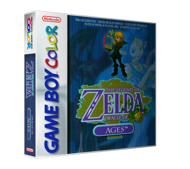 Gameboy Colour The Legend Of Zelda Oracle Of Ages_Eu Retro Game REPLACEMENT GAME Case Or Cover