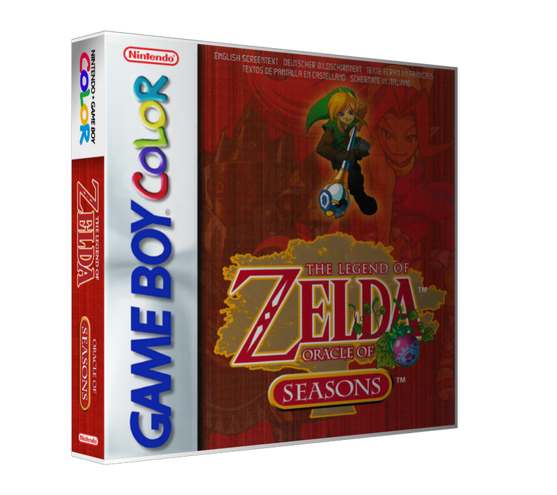 Gameboy Colour The Legend Of Zelda Oracle Of Seasons_Eu Retro Game REPLACEMENT GAME Case Or Cover