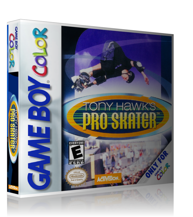 Gameboy Color Tony Hawks Pro Skater Game Cover To Fit A UGC Style Replacement Game Case