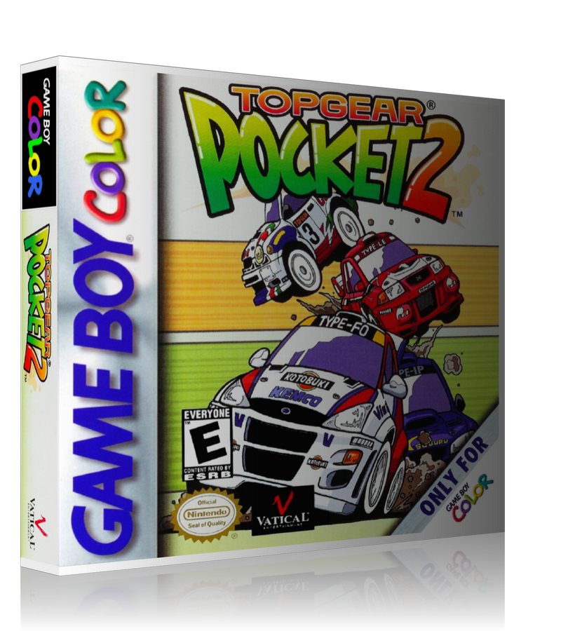Gameboy Colour Top Gear Pocket 2 Retro Game REPLACEMENT GAME Case Or Cover