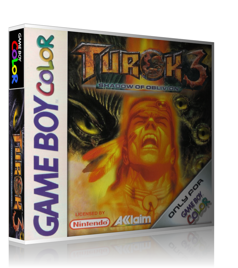 Gameboy Color Turok 3 Shadow Of Oblivion Game Cover To Fit A UGC Style Replacement Game Case