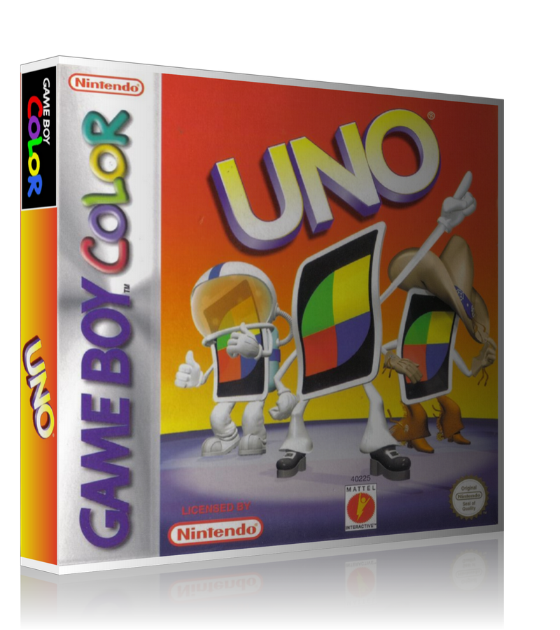 Gameboy Color UNO Game Cover To Fit A UGC Style Replacement Game Case
