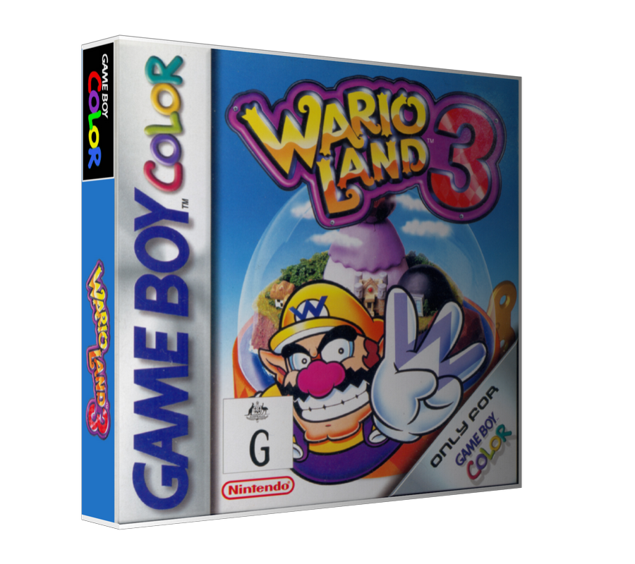 Gameboy Color Wario Land 3 Game Cover To Fit A UGC Style Replacement Game Case – Gameboy Color Case product image 1