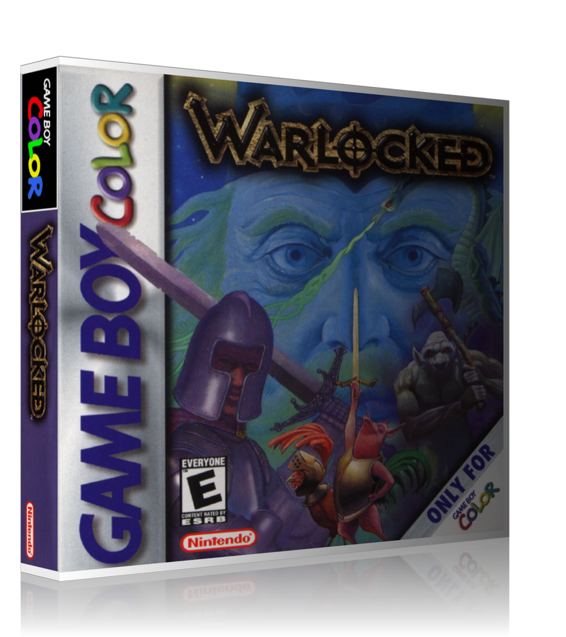 Gameboy Color Warlocked Game Cover To Fit A UGC Style Replacement Game Case