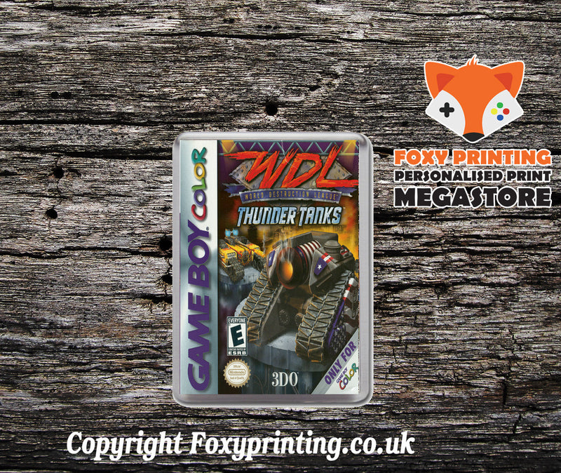 WDL Thunder Tanks Retro Gaming Magnet