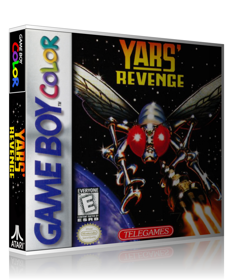 Gameboy Color Yars Revenge Game Cover To Fit A UGC Style Replacement Game Case