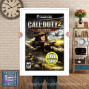 Call Of Duty 2 Big Red One Gamecube Inspired Retro Gaming Poster A4 A3 A2 Or A1