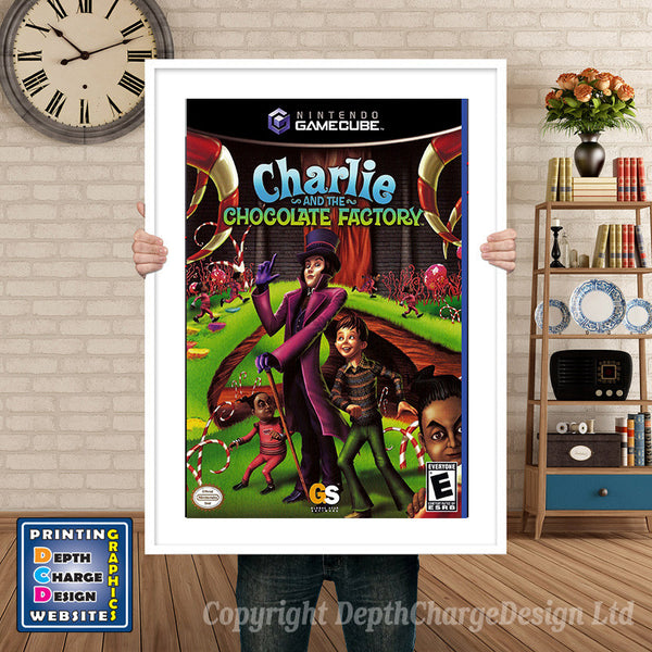 Charlie And The Chocolate Factory Gamecube Inspired Retro Gaming Poster
