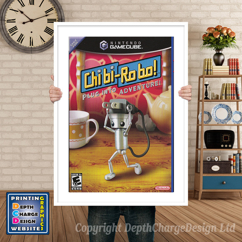 Chibirobo Gamecube Inspired Retro Gaming Poster A4 A3 A2 Or A1