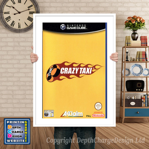 Crazy Taxi_Pal Gamecube Inspired Retro Gaming Poster