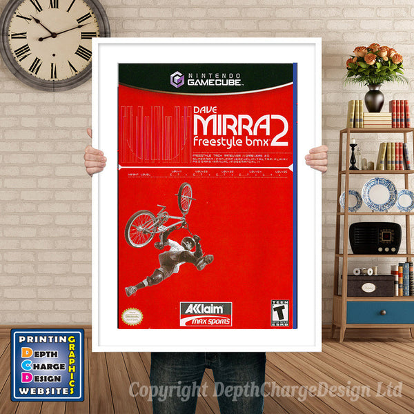 Dave Mirra Freestyle Bmx 2 Gamecube Inspired Retro Gaming Poster