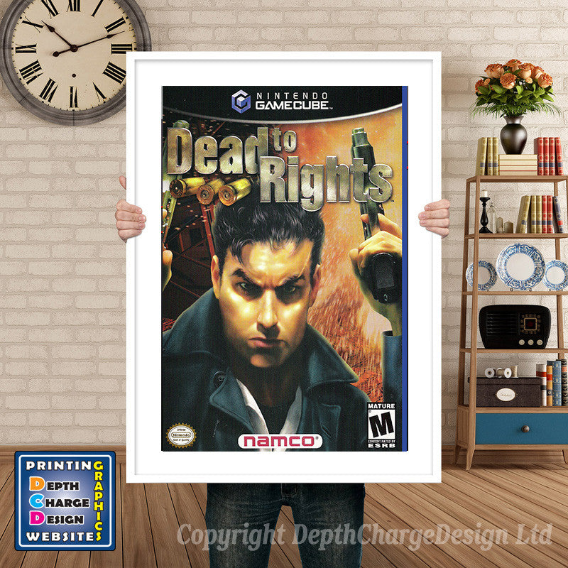 Dead Torights Gamecube Inspired Retro Gaming Poster A4 A3 A2 Or A1