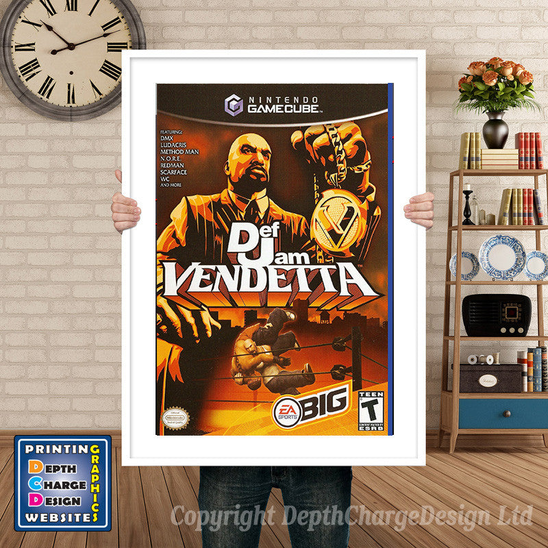 Def Jam Vendetta Gamecube Inspired Retro Gaming Poster A4 A3 A2 Or A1