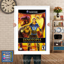 Dinotopia The Sun Stone Odyssey Gamecube Inspired Retro Gaming Poster A4 A3 A2 Or A1