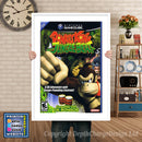 Donkey Kong Jungle Beat Gamecube Inspired Retro Gaming Poster A4 A3 A2 Or A1