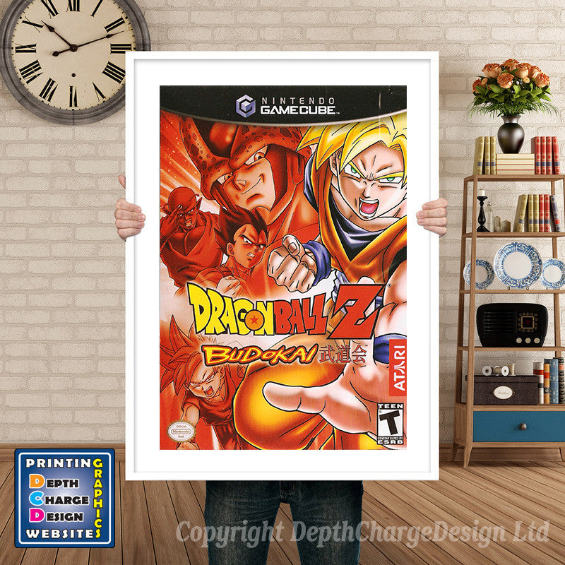 Dragon Ballz Budokai Gamecube Inspired Retro Gaming Poster A4 A3 A2 Or A1