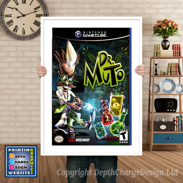 Drmuto Gamecube Inspired Retro Gaming Poster