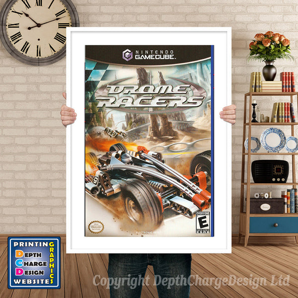 Drome Racers Gamecube Inspired Retro Gaming Poster