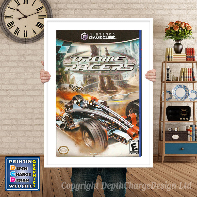 Drome Racers Gamecube Inspired Retro Gaming Poster A4 A3 A2 Or A1