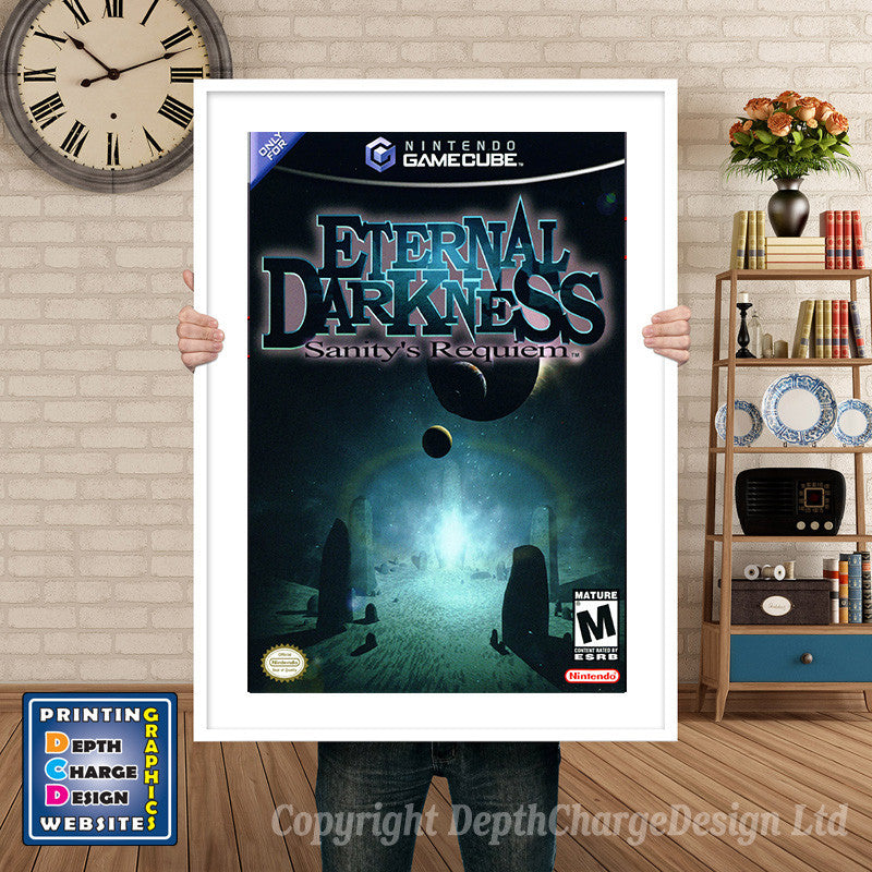 Eternal Darkness Gamecube Inspired Retro Gaming Poster A4 A3 A2 Or A1