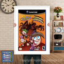 Fairly Odd Parents Shadow Show Down Gamecube Inspired Retro Gaming Poster A4 A3 A2 Or A1