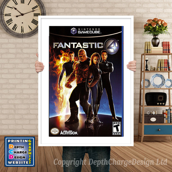 Fantastic 4 Gamecube Inspired Retro Gaming Poster